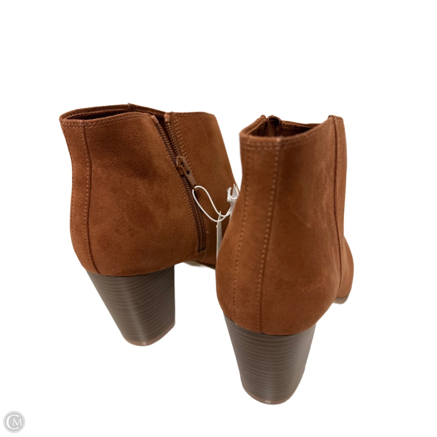 Boots Ankle Heels By Old Navy In Brown, Size: 10