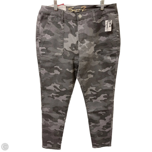 Jeans Skinny By Seven 7 In Camouflage Print, Size: 14