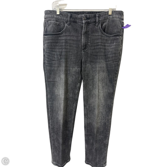 Jeans Boyfriend By Chicos In Grey Denim, Size: 10