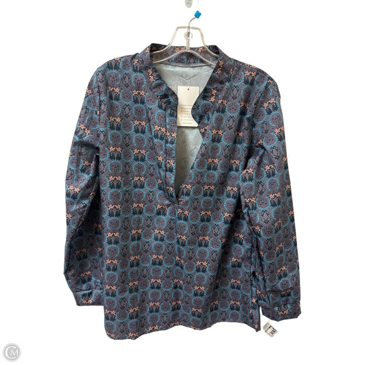 Top Long Sleeve By Clothes Mentor In Grey, Size: L