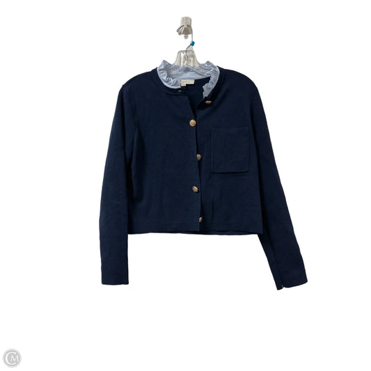 Sweater Cardigan By Loft In Navy, Size: M