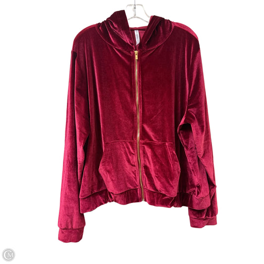 Athletic Jacket By Fabletics In Red, Size: 2x