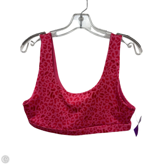 Athletic Bra By Fabletics In Pink & Red, Size: L