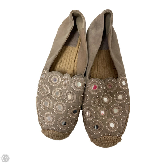 Shoes Designer By Tory Burch In Taupe, Size: 7