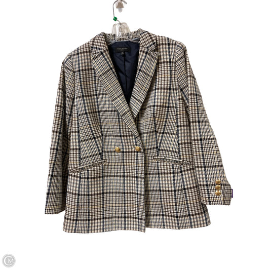 Blazer By Talbots In Blue & Cream, Size: Lp