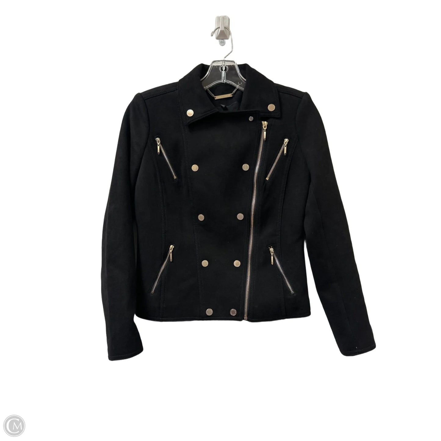 Jacket Moto By White House Black Market In Black, Size: Xs