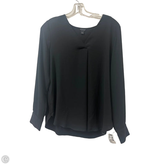 Top Long Sleeve By Ann Taylor In Black, Size: S