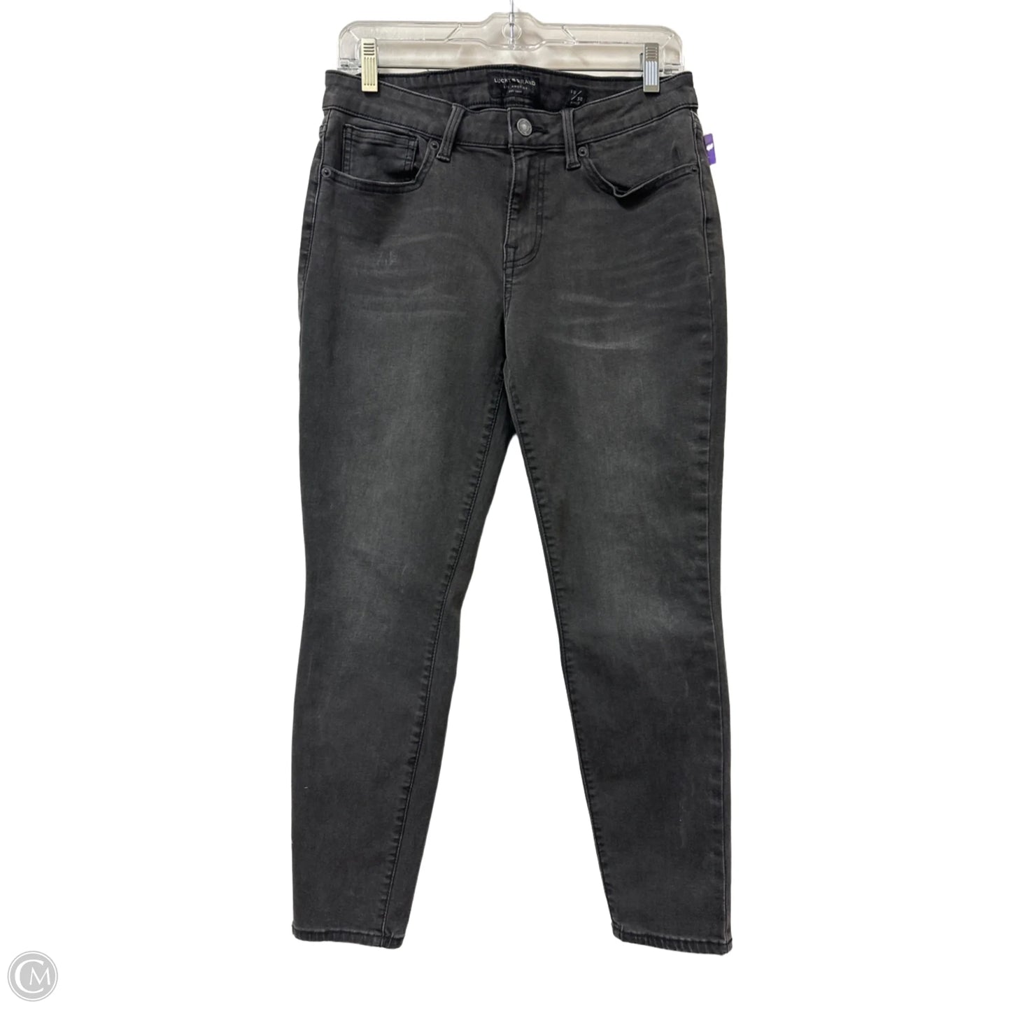 Jeans Skinny By Lucky Brand In Grey Denim, Size: 10
