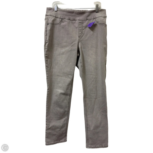 Jeans Skinny By Chicos In Grey Denim, Size: 12