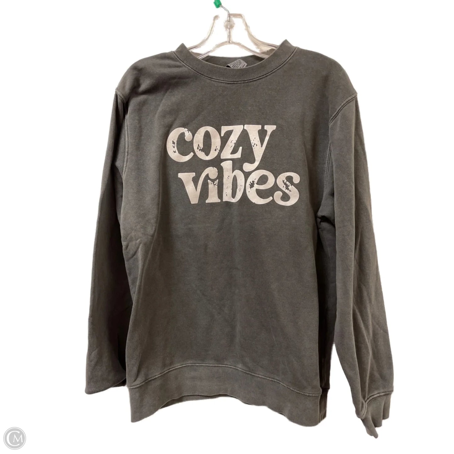 Sweatshirt Crewneck By Clothes Mentor In Grey, Size: S
