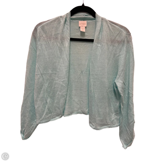 Sweater Cardigan By Chicos In Blue, Size: M