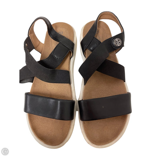 Sandals Flats By Giani Bernini In Black, Size: 6.5