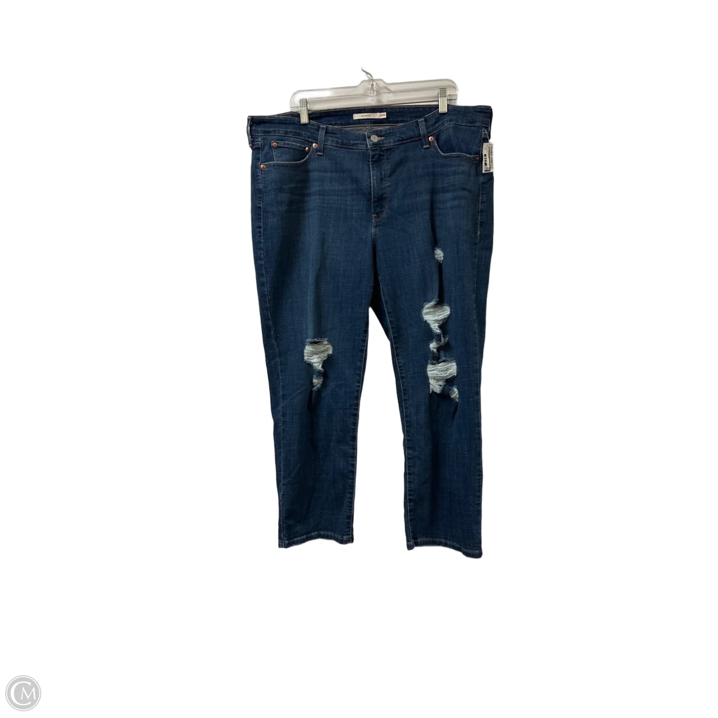 Jeans Boyfriend By Levis In Blue Denim, Size: 20