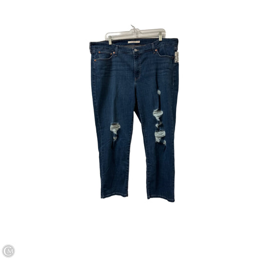 Jeans Boyfriend By Levis In Blue Denim, Size: 20