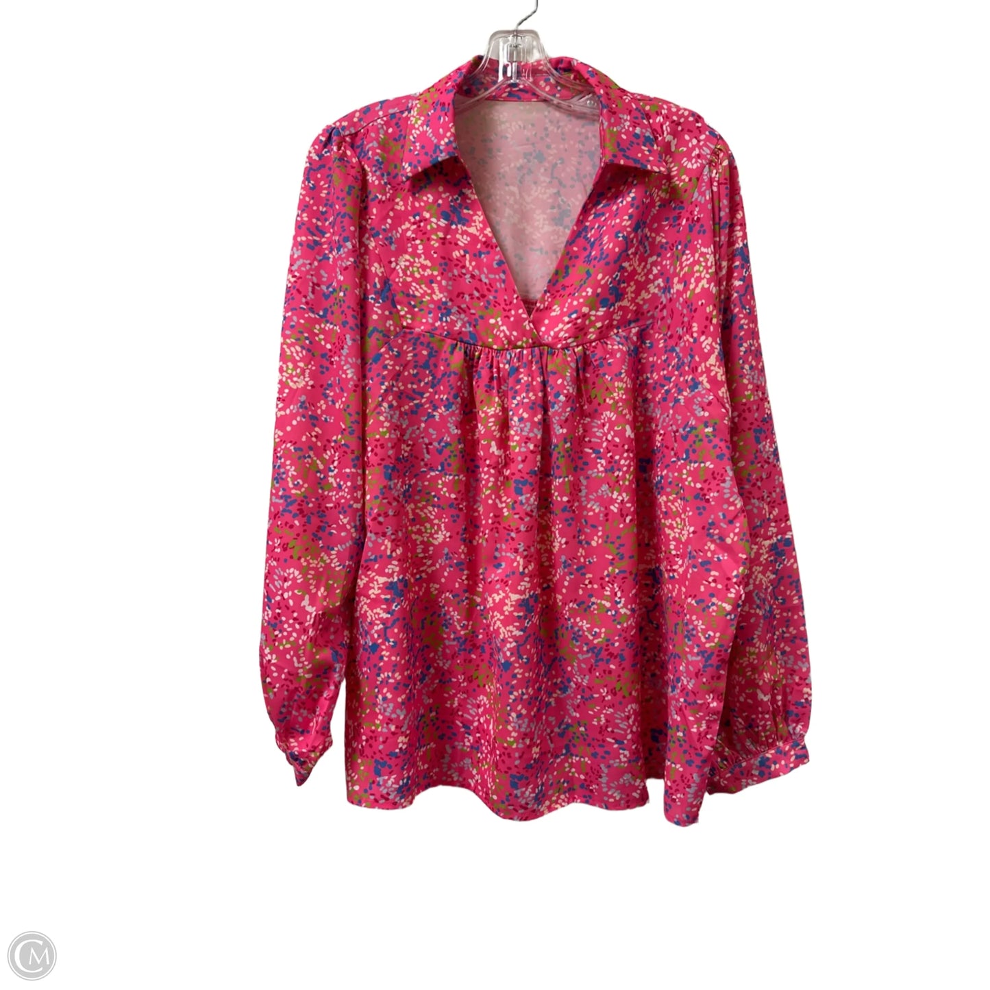 Top Long Sleeve By Clothes Mentor In Pink, Size: L