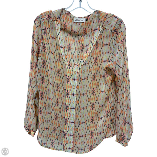 Top Long Sleeve By Veronica M In Multi-colored, Size: L