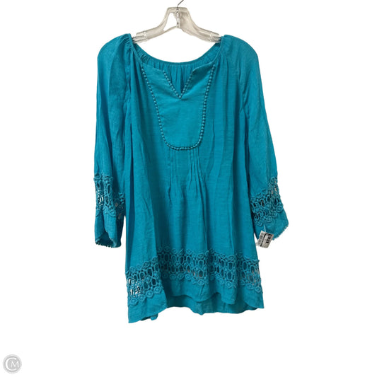 Top Long Sleeve By Clothes Mentor In Blue, Size: L
