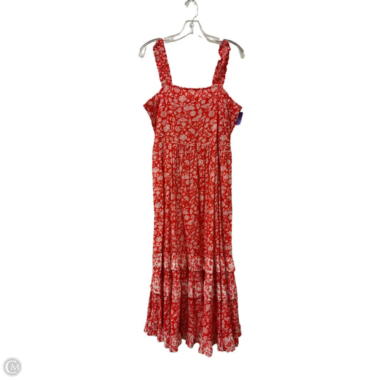 Dress Casual Maxi By Universal Thread In Red & White, Size: M