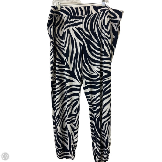 Pants Wide Leg By Chicos In Blue & White, Size: 20