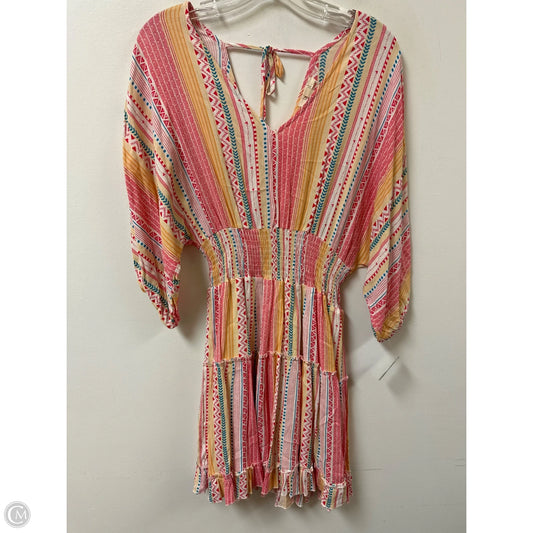 Dress Casual Short By La Miel In Red & White, Size: S