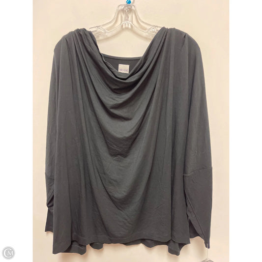 Top Long Sleeve By Nic + Zoe In Black, Size: 2x