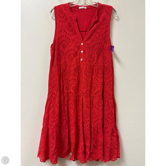 Dress Casual Short By Clothes Mentor In Red, Size: L