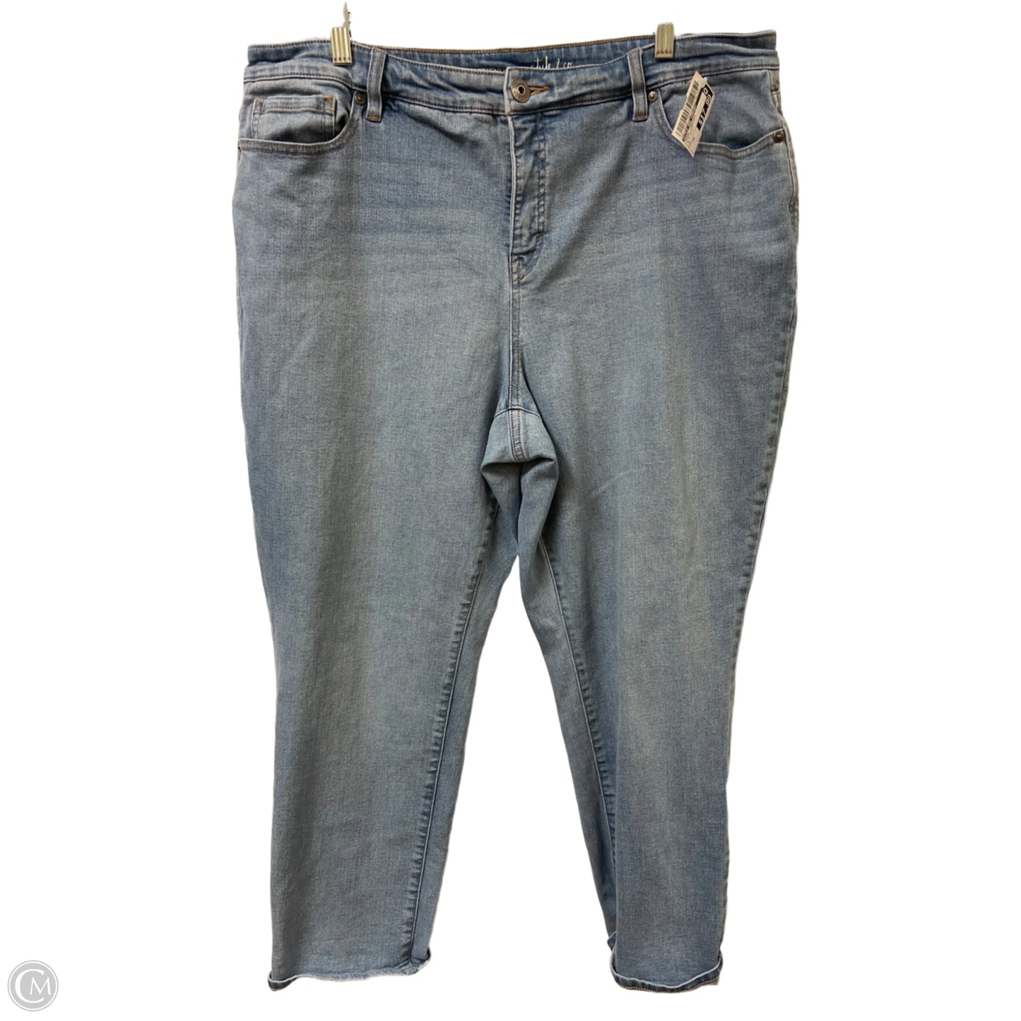 Jeans Straight By Style And Company In Blue Denim, Size: 18