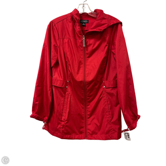 Jacket Windbreaker By Jones New York In Red, Size: S