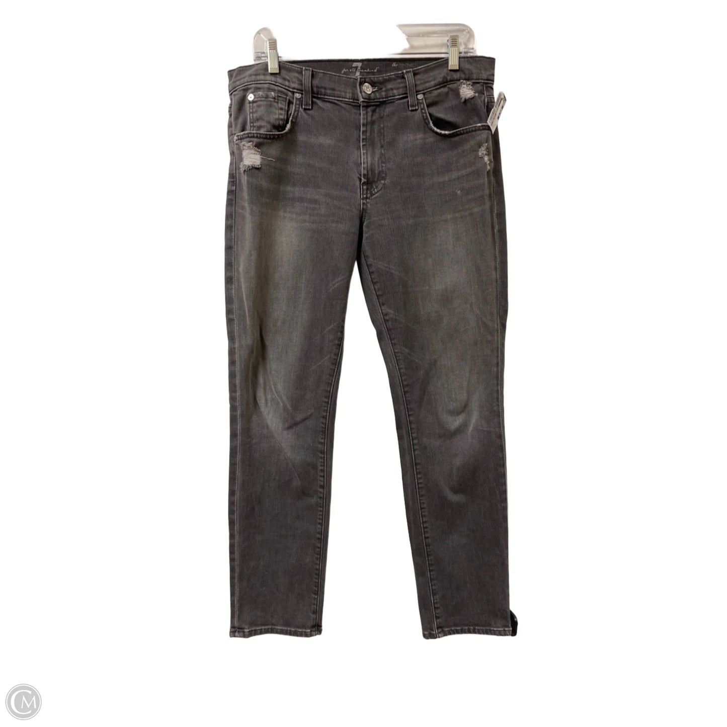 Jeans Skinny By 7 For All Mankind In Grey Denim, Size: 10