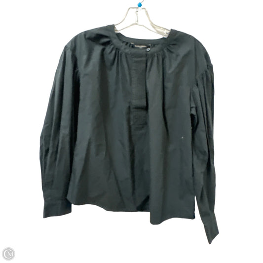 Top Long Sleeve By Banana Republic In Black, Size: Xs