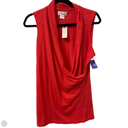 Top Sleeveless By Velvet By Graham & Spencer In Red, Size: Xl