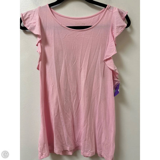 Top Short Sleeve Designer By Lilly Pulitzer In Pink, Size: M