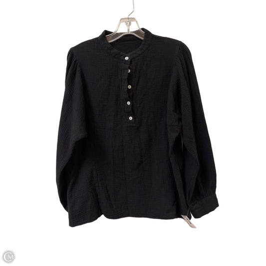 Top Long Sleeve By Clothes Mentor In Black, Size: L