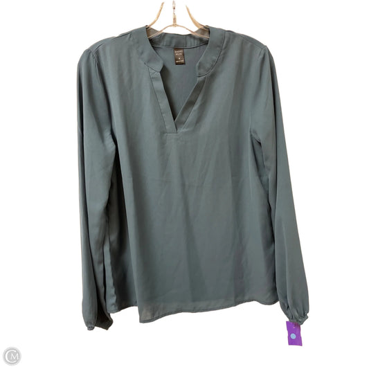 Top Long Sleeve By Clothes Mentor In Blue, Size: M
