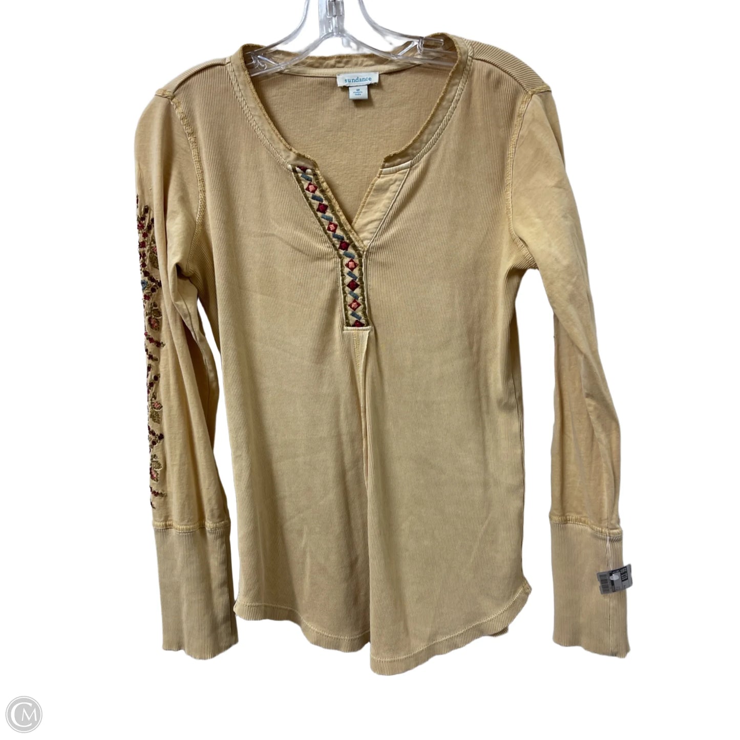 Top Long Sleeve By Sundance In Yellow, Size: M