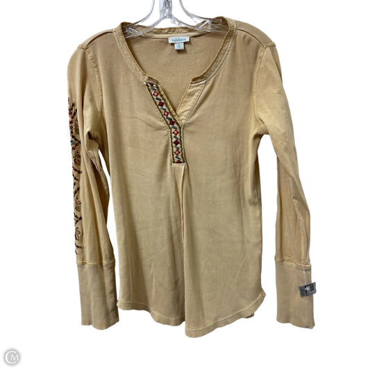 Top Long Sleeve By Sundance In Yellow, Size: M