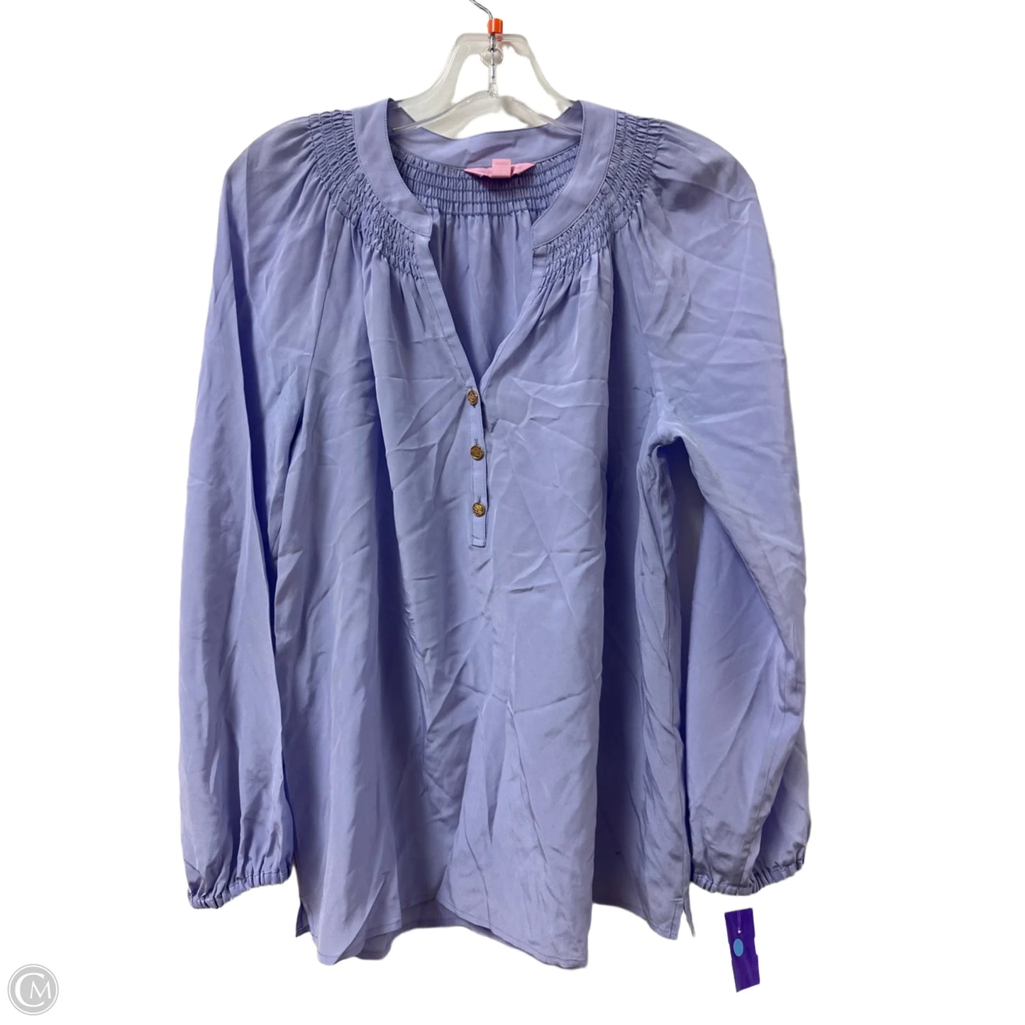 Top Long Sleeve Designer By Lilly Pulitzer In Purple, Size: S