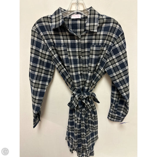 Dress Casual Short By Pink Lily In Plaid Pattern, Size: Xs