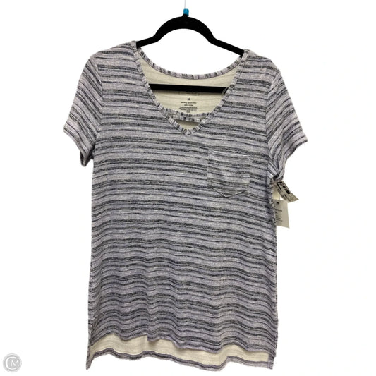 Top Short Sleeve By Sonoma In Purple, Size: M