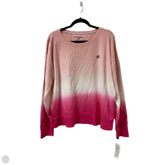 Athletic Sweatshirt Crewneck By Tommy Hilfiger In Pink, Size: Xl
