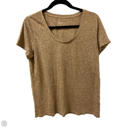 Top Short Sleeve By Pure Jill In Brown, Size: S