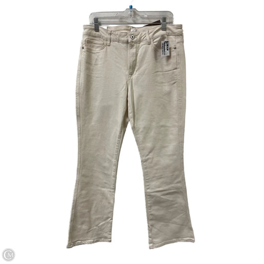 Jeans Boot Cut By J. Jill In Cream Denim, Size: 12