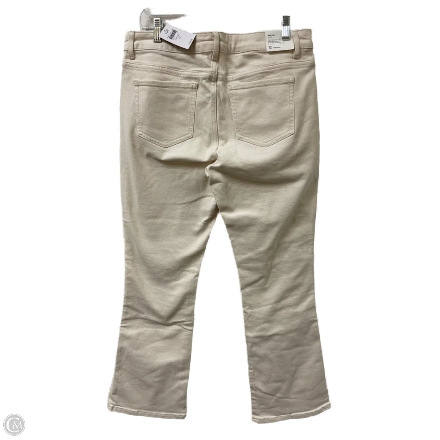 Jeans Boot Cut By J. Jill In Cream Denim, Size: 12