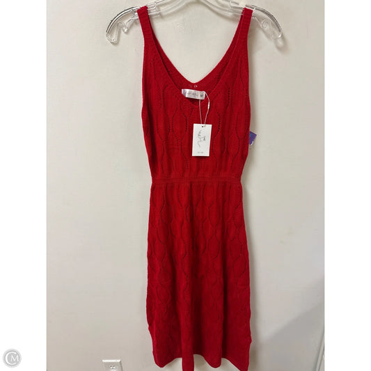 Dress Sweater By Clothes Mentor In Red, Size: M