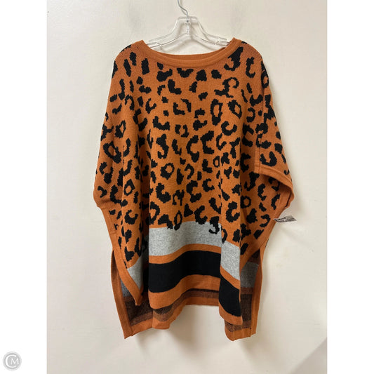 Sweater Short Sleeve By Clothes Mentor In Animal Print, Size: Osfm