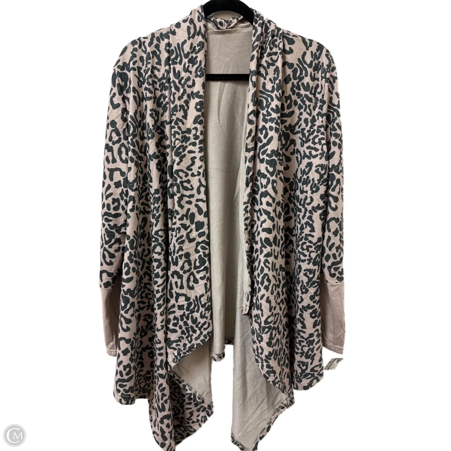 Sweater Cardigan By Clothes Mentor In Animal Print, Size: Osfm