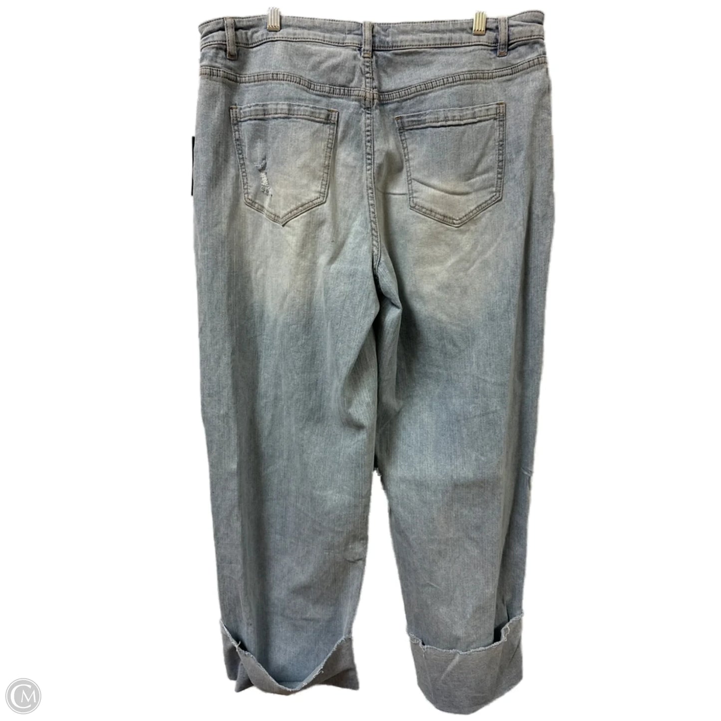 Jeans Wide Leg By Eloquii In Blue Denim, Size: 16