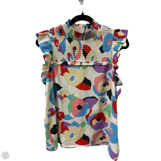 Top Short Sleeve By Thml In Multi-colored, Size: M