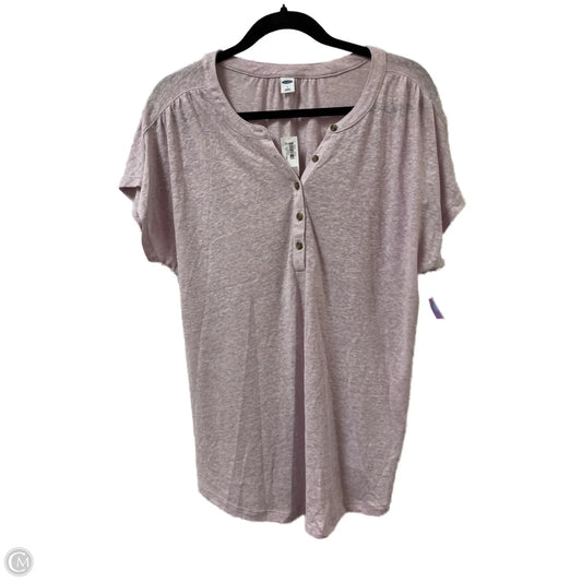 Top Short Sleeve By Old Navy In Purple, Size: L