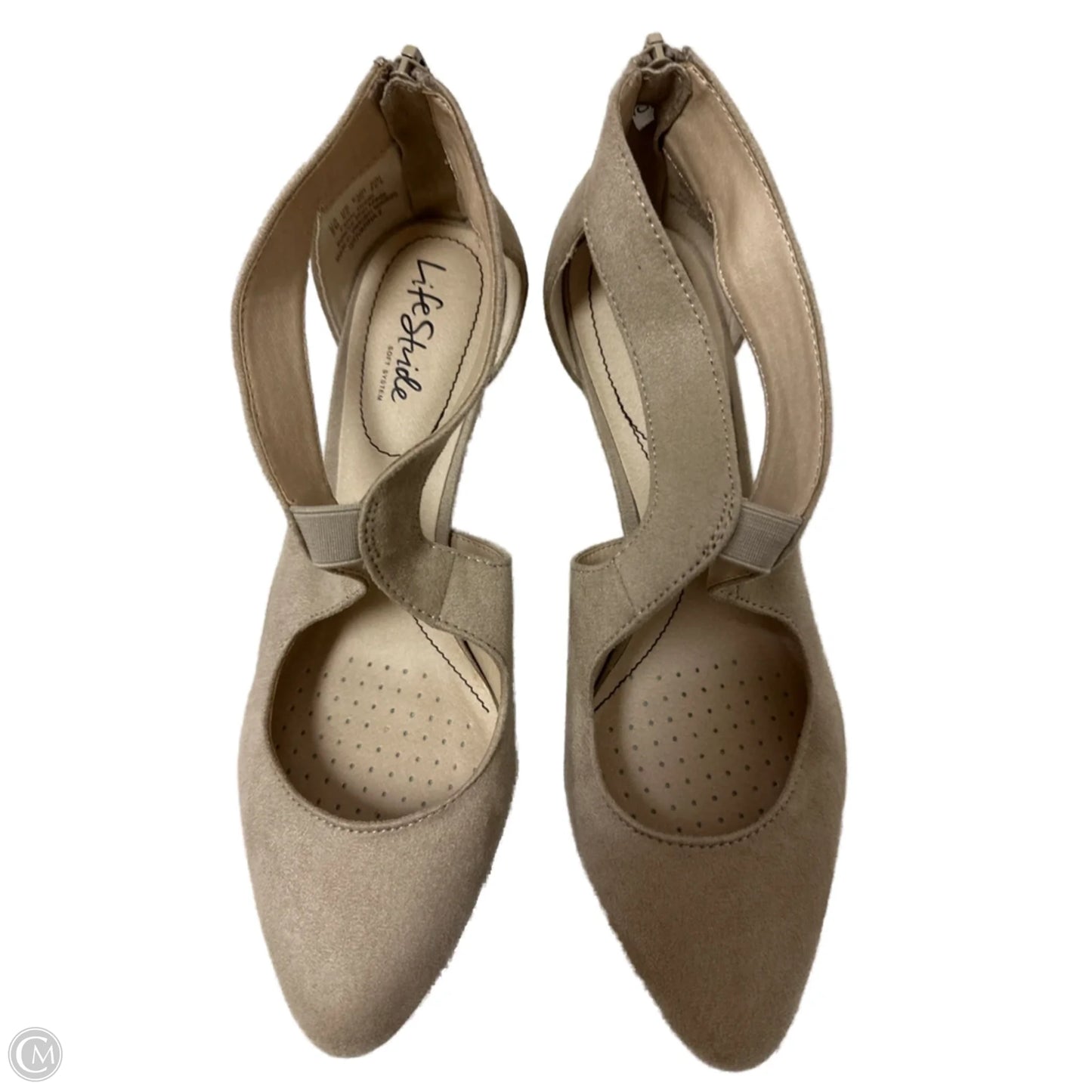 Shoes Heels Block By Life Stride In Cream, Size: 9